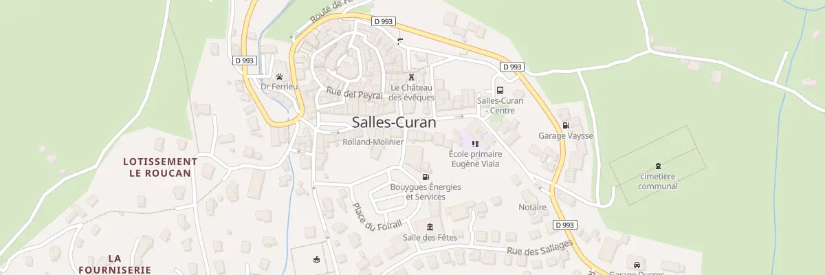 Plan du 15 Pl de la Mairie à Salles-Curan