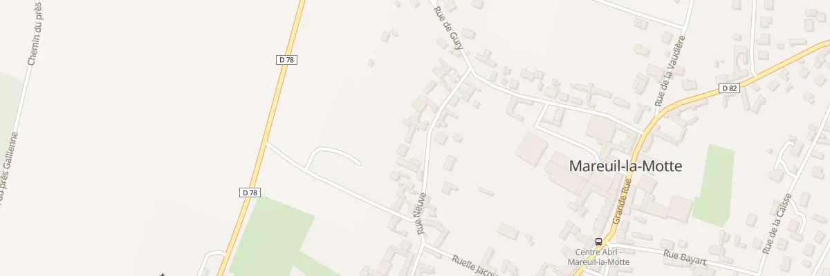 Plan du 13 Rue Neuve à Mareuil-la-Motte