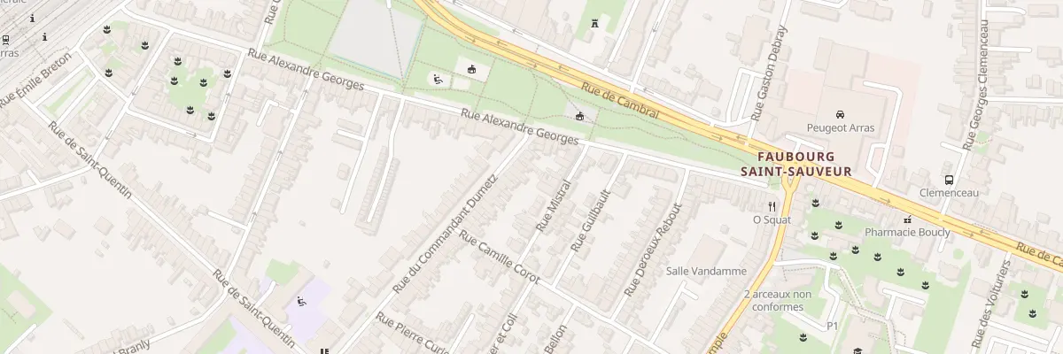Plan du 7 Rue du Cdt Dumetz à Arras