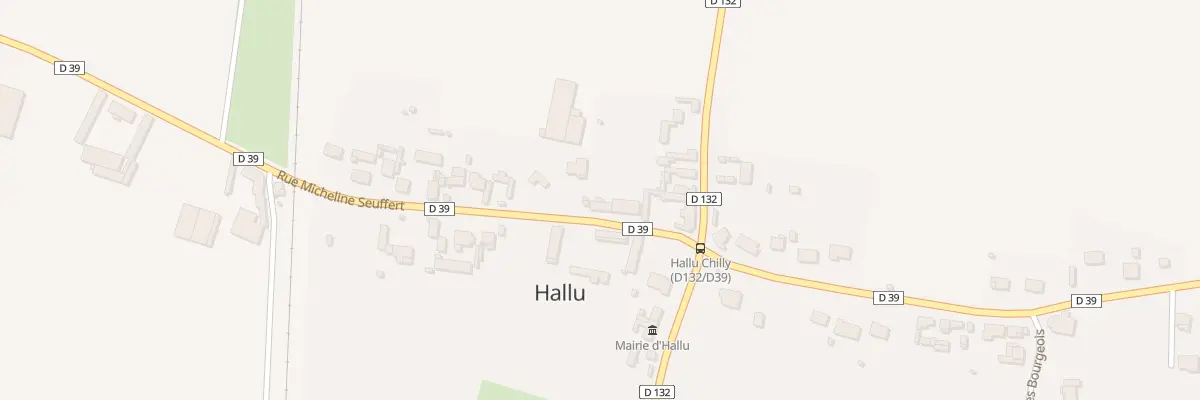 Plan du 6 Rue Micheline Seuffert à Hallu