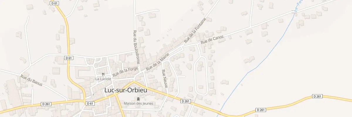 Plan du 5 Rue du Onze Novembre à Luc-sur-Orbieu