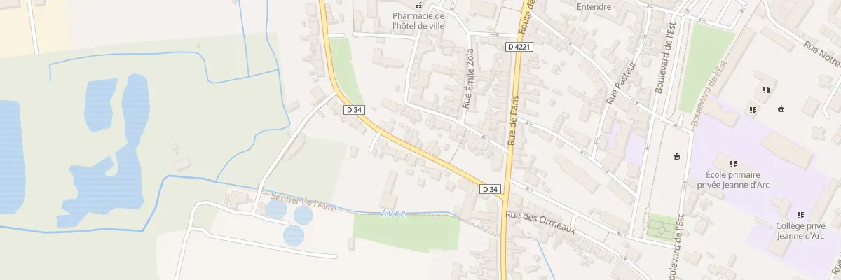 Plan du 12 Rue des Fontaines à Roye