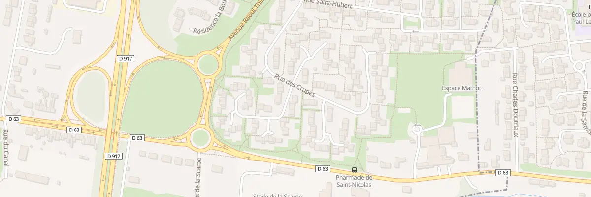Plan du 1 Rue du Hameau des Perdrix à Saint-Nicolas