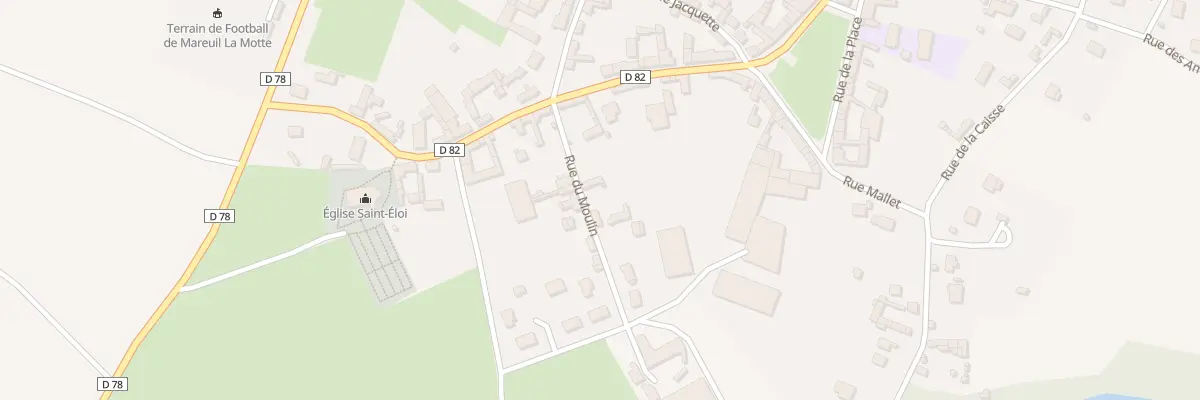 Plan du 1 Rue du Moulin à Mareuil-la-Motte