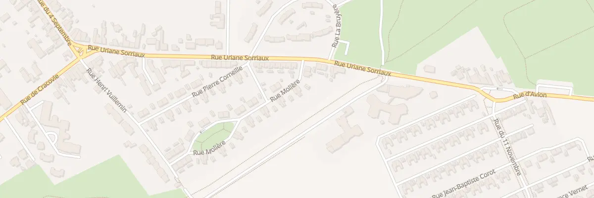 Plan du 7 Rue Moliere à Liévin