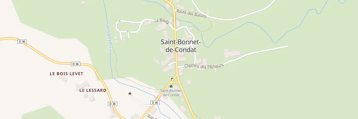Plan du 5075 Le Bourg à Saint-Bonnet-de-Condat