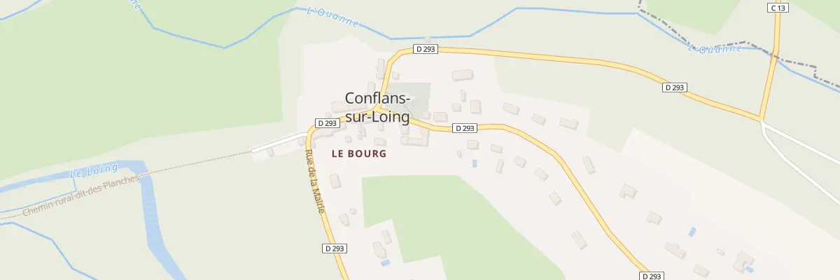 Plan du 36 Rte de Gy-les-Nonains à Conflans-sur-Loing