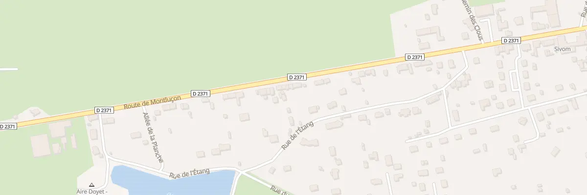 Plan du 41 Rte de Montluçon à Doyet