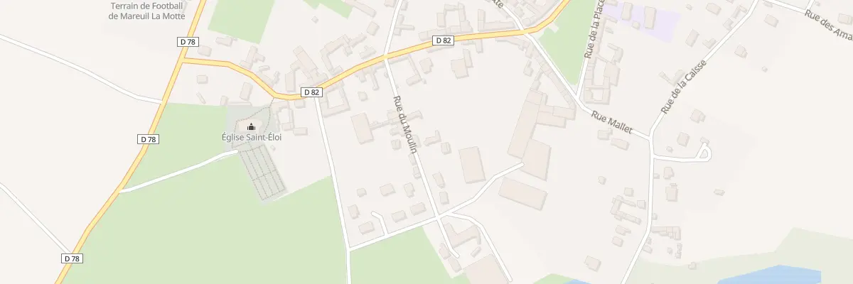 Plan du 3 Rue du Moulin à Mareuil-la-Motte