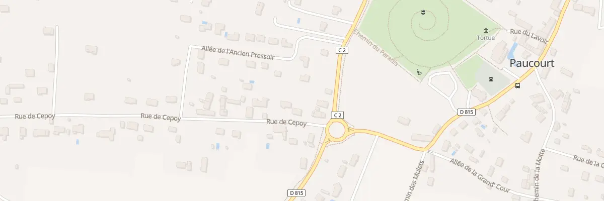 Plan du 50 Rue de Cepoy à Paucourt