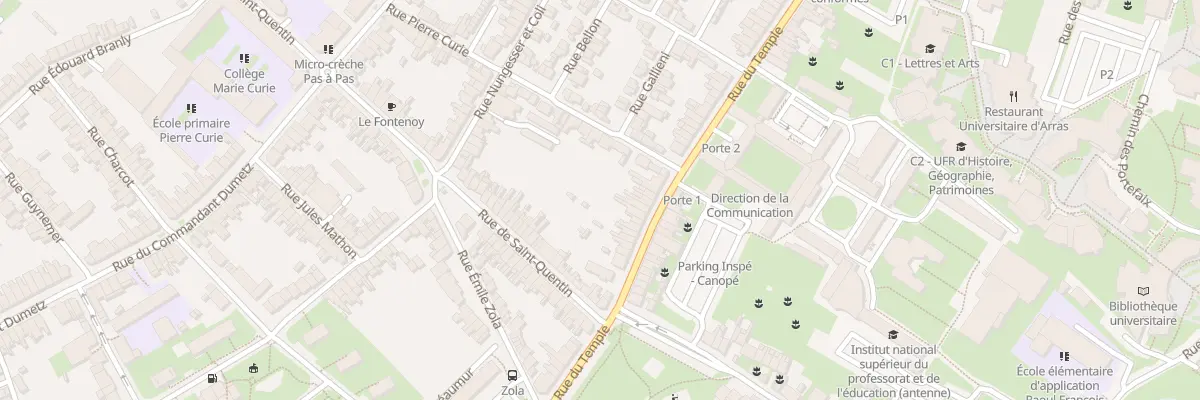 Plan du 88 Rue du Temple à Arras