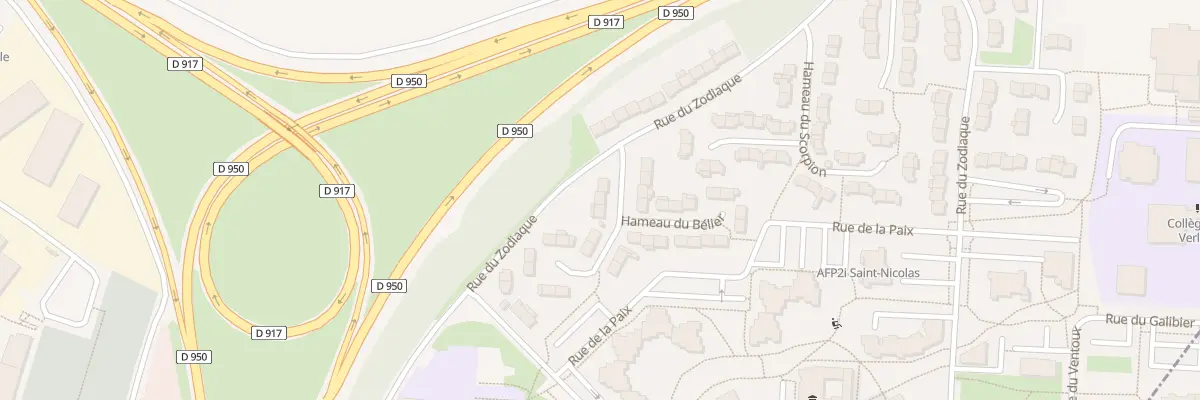 Plan du 2 Hameau du Belier à Gomiécourt