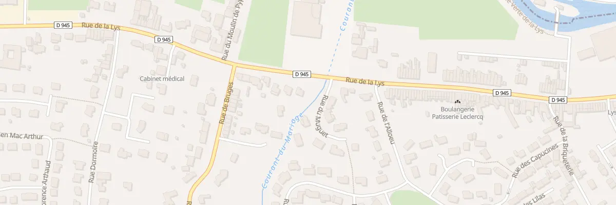 Plan du 2624 Rue de la Lys à Sailly-sur-la-Lys