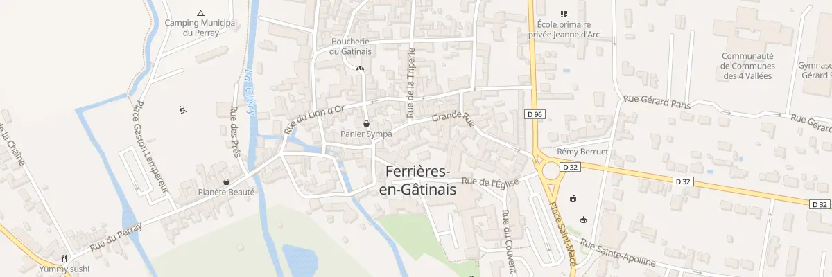 Plan du 10 Gr Grande Rue à Ferrières-en-Gâtinais