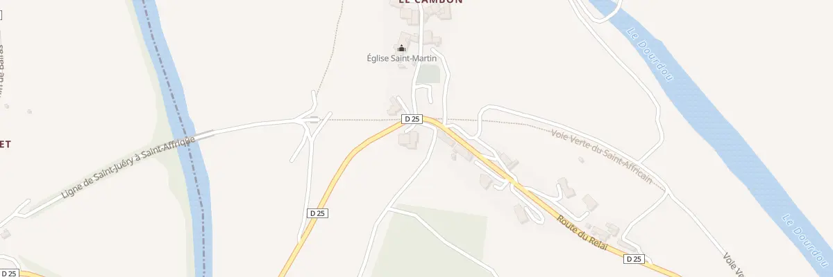 Plan du 1 Rte de la Laiterie à Saint-Affrique