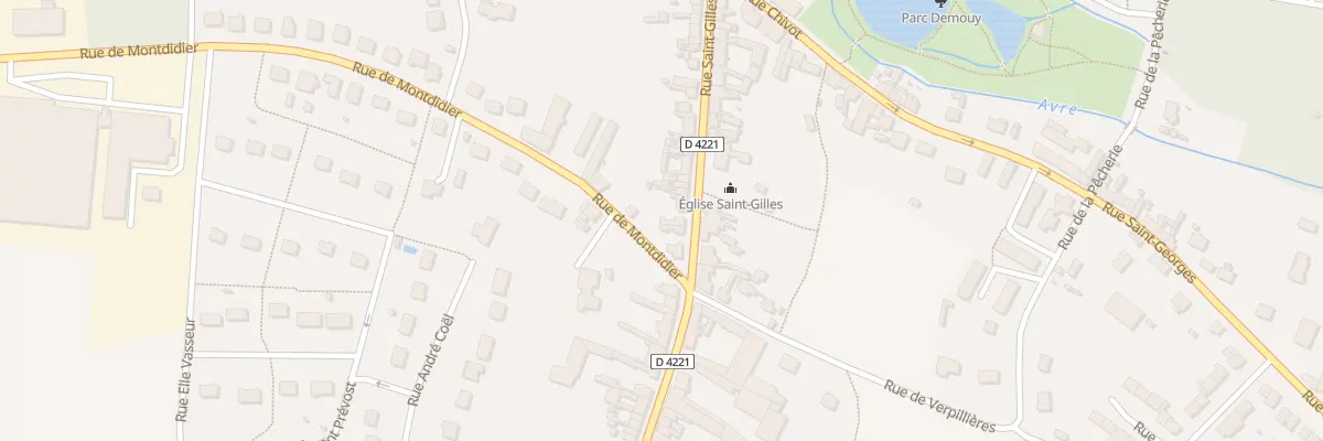 Plan du 96 Rue Saint-Gilles à Roye