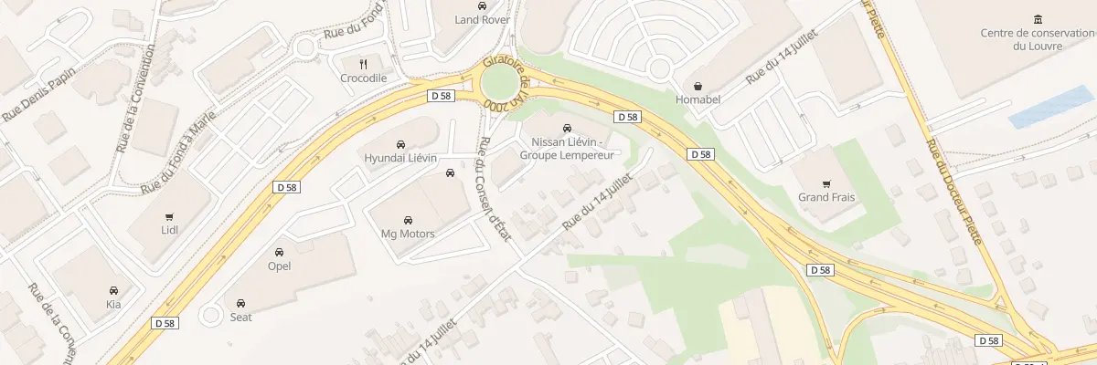 Plan du 108 Rue du 14 Juillet à Liévin
