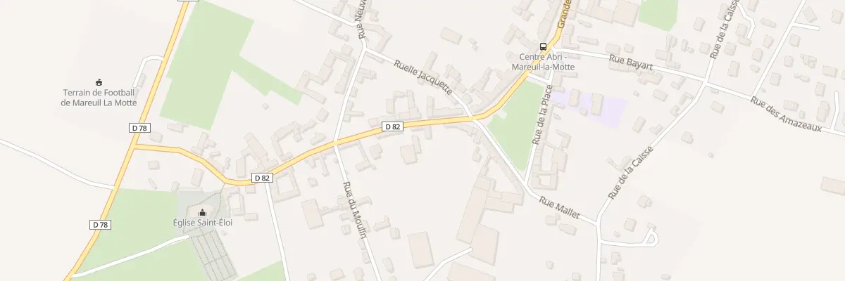 Plan du 1 Rue de l’Eglise à Mareuil-la-Motte