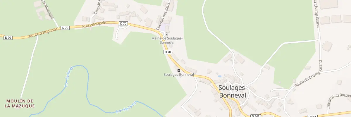 Plan du 5006 Soulages Bonneval à Soulages-Bonneval