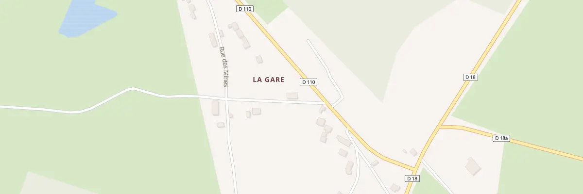 Plan du 5060 La Gare à Gouttières