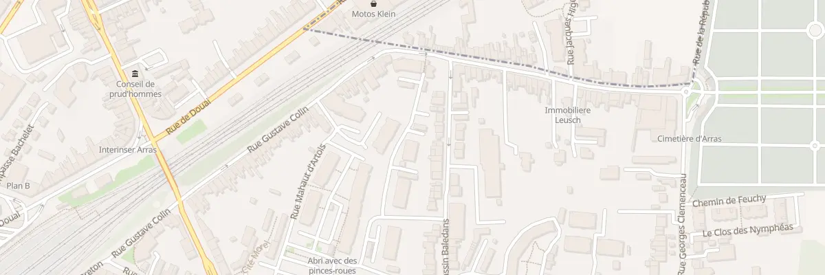 Plan du 3 Rue Beaumarchais à Arras