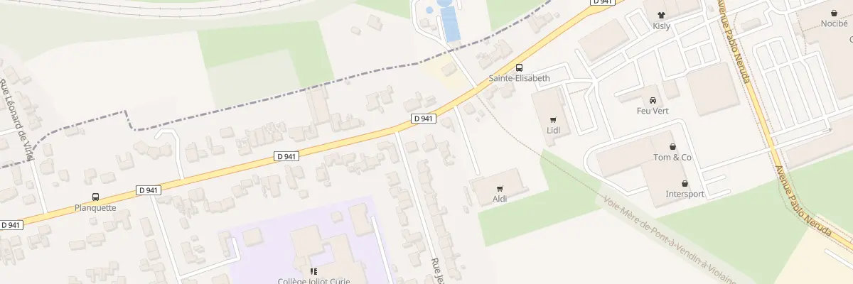 Plan du 107 Rte Nationale à Auchy-les-Mines