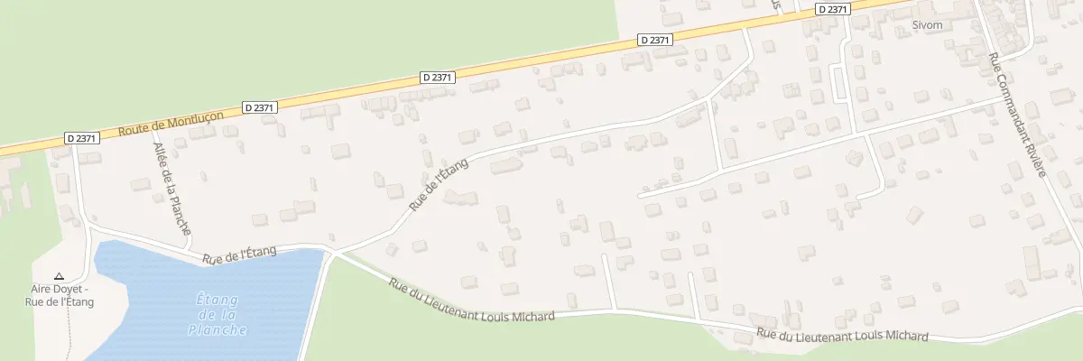 Plan du 15 Rue de l’Etang à Doyet