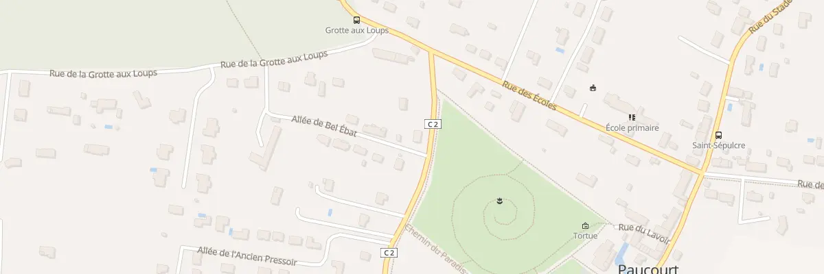 Plan du 24 All de Bellebat à Paucourt