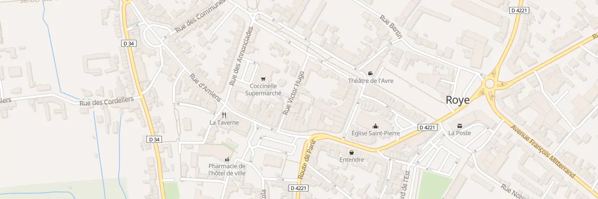 Plan du 8 Rue Victor Hugo à Roye