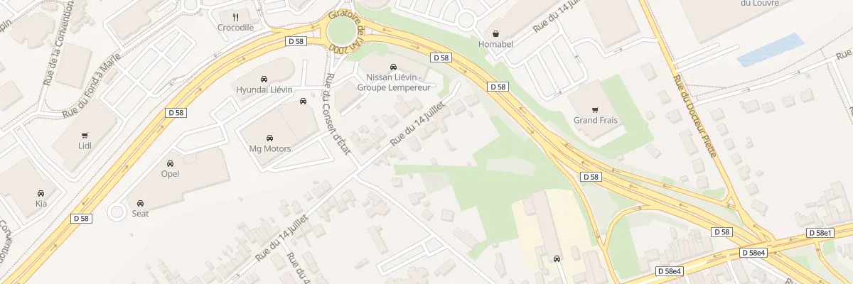 Plan du 85 Rue du 14 Juillet à Liévin