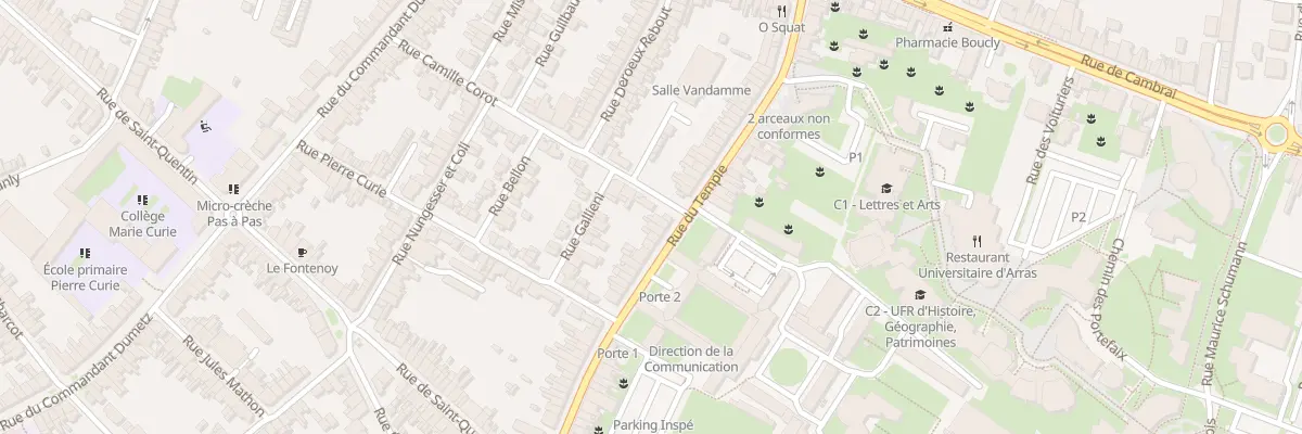 Plan du 52 Rue du Temple à Arras