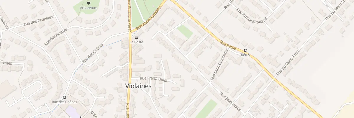 Plan du 25 Rue Jean Jaurés à Violaines