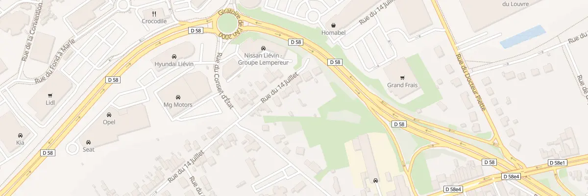 Plan du 87 Rue du 14 Juillet à Liévin
