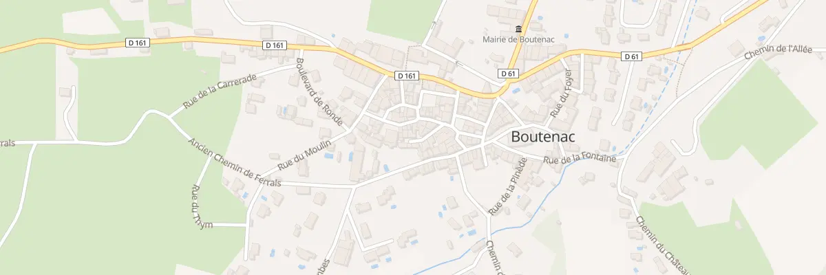 Plan du 9997 Rue de la Revolution de 1789 à Boutenac