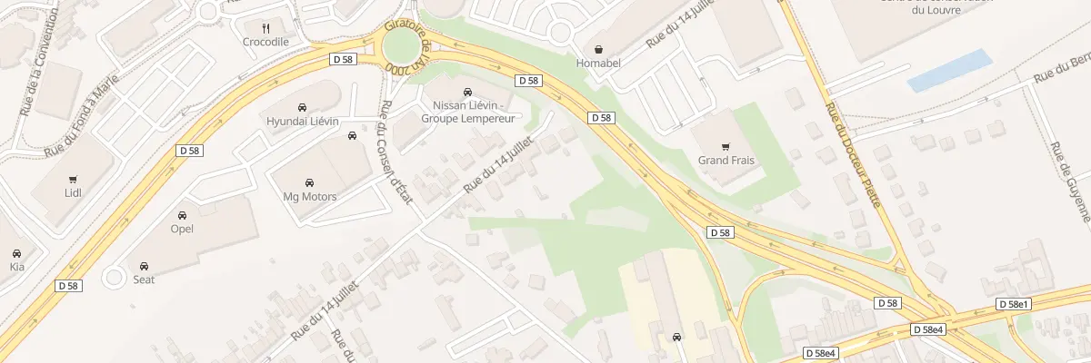 Plan du 89 Rue du 14 Juillet à Liévin