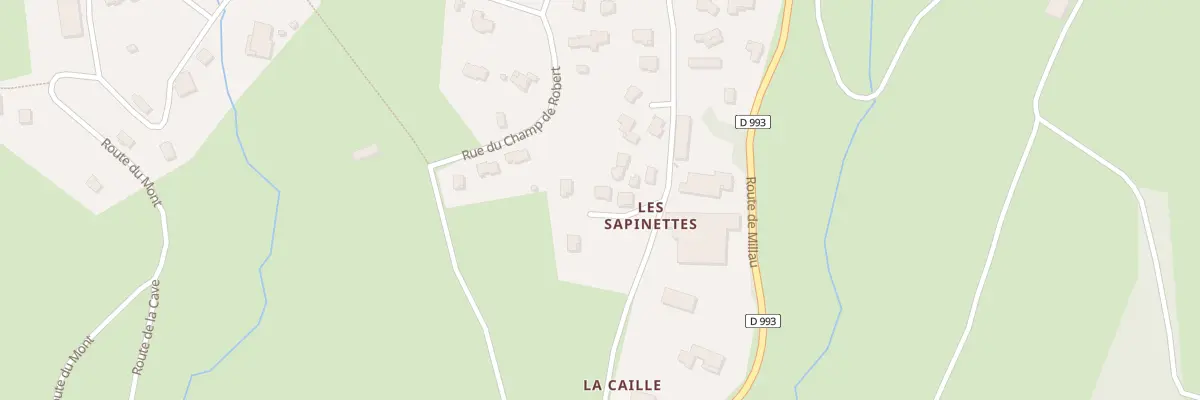 Plan du 5689 Lot Les Sapinettes à Salles-Curan