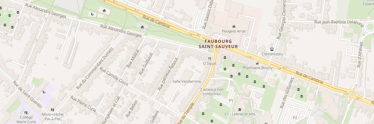 Plan du 94 Rue Alexandre Georges à Arras
