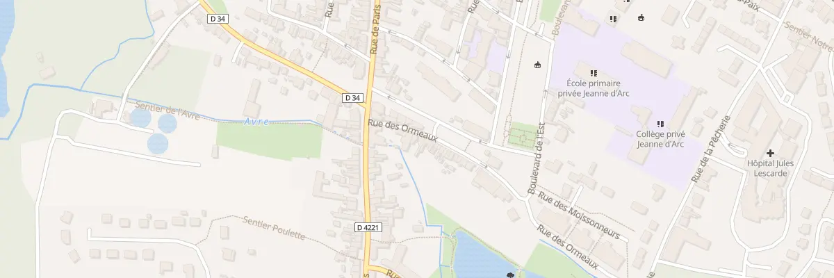 Plan du 2 Rue des Ormeaux à Roye