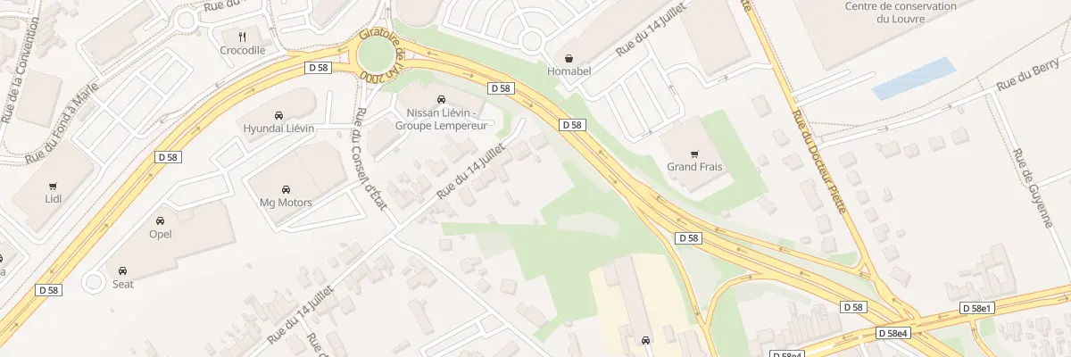 Plan du 91 Rue du 14 Juillet à Liévin