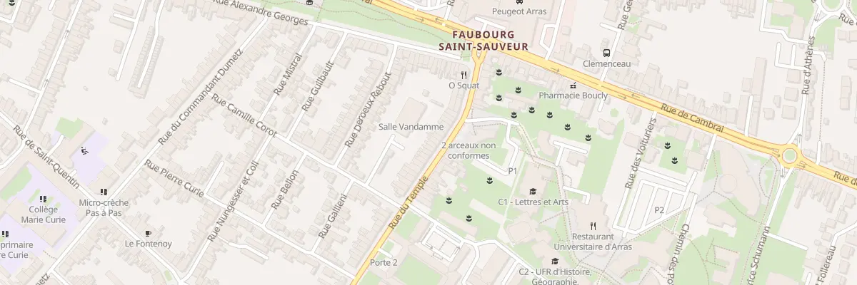 Plan du 24 Rue du Temple à Arras