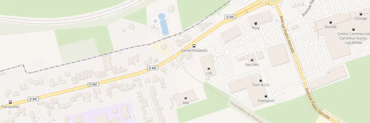 Plan du 117 Rte Nationale à Auchy-les-Mines