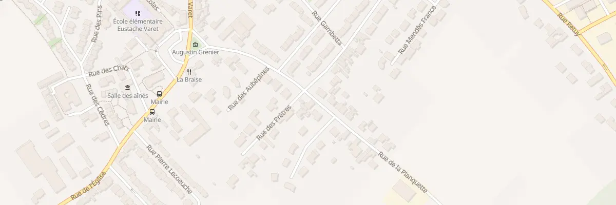 Plan du 1 Rue des Prêtres à Violaines