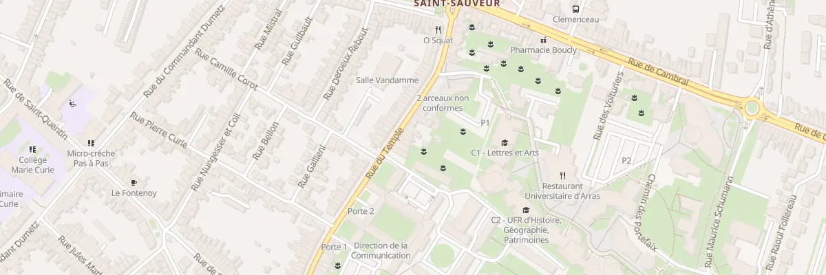 Plan du 25 Rue du Temple à Arras