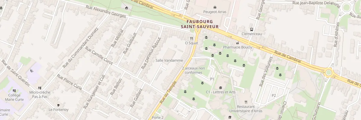 Plan du 16 Rue du Temple à Arras