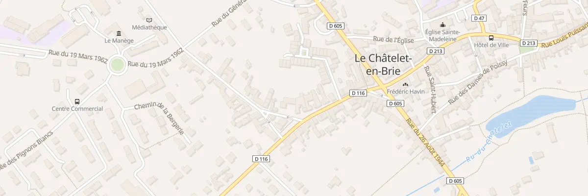 Plan du 2 Rue du Château des Dames au Châtelet-en-Brie