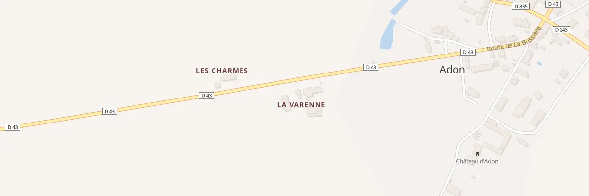 Plan du 5053 La Varenne Est à Adon