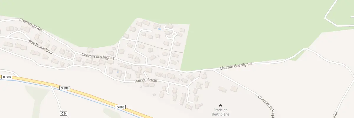 Plan du 26 Imp du Clos des Vignes à Bertholène