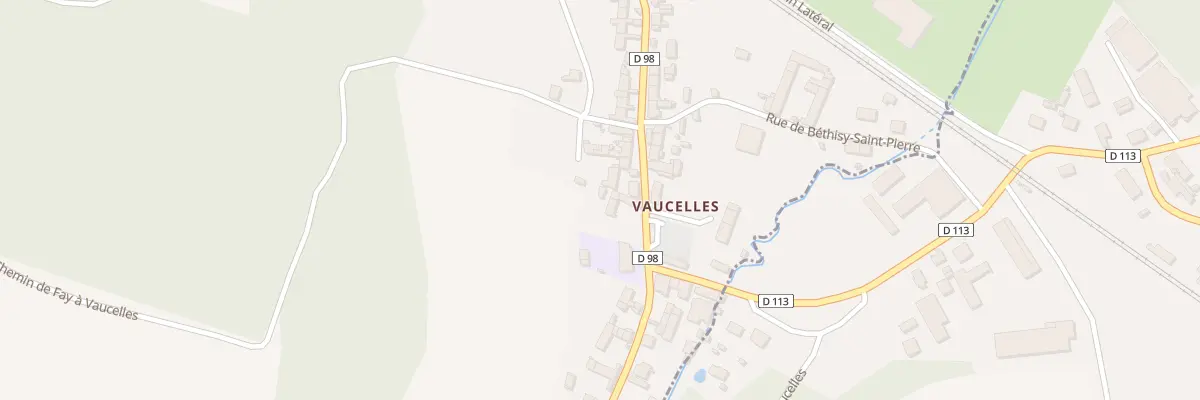 Plan du 36 Gr Grande Rue de Vaucelles à Néry