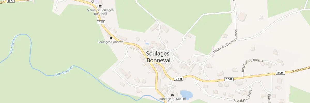 Plan du 5025 Soulages Bonneval à Soulages-Bonneval