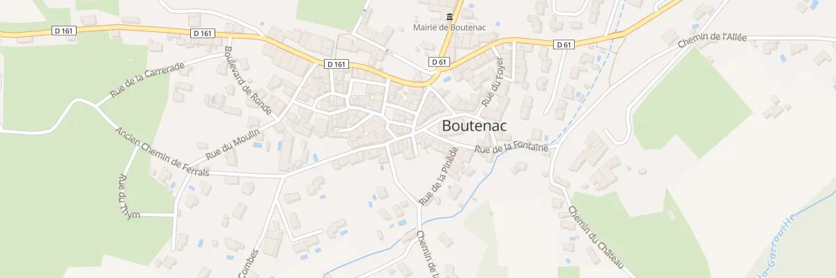 Plan du 11 Rue de la République à Boutenac